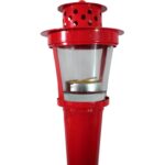 Pochodnia Metalowa Citronella do Odstraszania Owadów - Czerwona