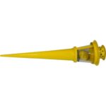 Pochodnia metalowa z citronellą do odstraszania owadów - żółta - obrazek 2