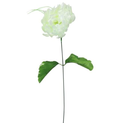 Chryzantema sztuczna biała 45 cm - dekoracja na Wszystkich Świętych