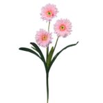Sztuczna Gałązka Gerber w kolorze Jasno Różowym, wysokość 55 cm