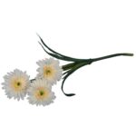 Sztuczna Gałązka Gerber w Kolorze Żółtym - 55 cm - obrazek 3