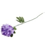 Chryzantema pojedynka w kolorze ciemno fioletowym 67 cm - obrazek 3