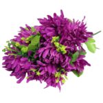 BUKIET CHRYZANTEM STRZĘPIASTYCH FIOLETOWYCH 35 CM Wysokość: 35 cm - obrazek 3