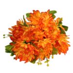 Bukiet 7 chryzantem z dodatkami, 35 cm, pomarańczowy - obrazek 3
