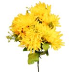 Bukiet 7 chryzantem z dodatkami, 35 cm, żółty - obrazek 2