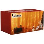 KURTYNA ŚWIETLNA NA OKNO 300 LED 3x3 LAMPKI ŚWIĄTECZNE CHOINKOWE GIRLANDA CIEPŁY BIAŁY/K - obrazek 3