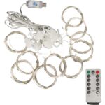 KURTYNA ŚWIETLNA NA OKNO 300 LED 3×3 LAMPKI ŚWIĄTECZNE CHOINKOWE GIRLANDA CIEPŁY BIAŁY - obrazek 2