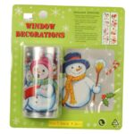 Samoprzylepna Naklejka na Okno z Bałwankami, Wielkość 7.6 cm x 2m - Rulon