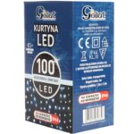 KURTYNA 100 LED ZASŁONA ŚWIETLNA LAMPKI ŚWIĘTA LAMPKA ŚWIĄTECZNA  1.5 X1.5 M - obrazek 2