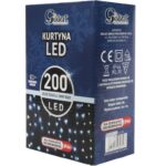 KURTYNA 200 LED ZASŁONA ŚWIETLNA LAMPKI ŚWIĘTA LAMPKA ŚWIĄTECZNA  2 x 1 m - obrazek 2