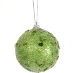 KPL.3 BOMBEK STYROPIANOWYCH Z CEKINAMI 7 CM ZIELONE - obrazek 2