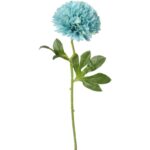 Sztuczny Kwiat Czosnek w Kolorze Turkusowym o Długości 52cm - obrazek 2