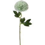 Sztuczny kwiat - Zielony czosnek pojedynka o długości 52 cm - obrazek 2