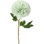 Sztuczny kwiat - Zielony czosnek pojedynka o długości 52 cm