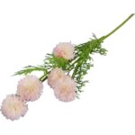GAŁĄZKA 5 CZOSNKÓW KWIAT SZTUCZNY BIAŁO RÓŻOWY - obrazek 2