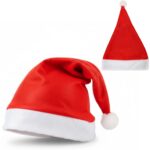 CZAPKA MIKOŁAJA PRZEBRANIE WELUROWA Z POMPONEM