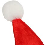 CZAPKA MIKOŁAJA PRZEBRANIE WELUROWA Z POMPONEM - obrazek 3