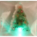 ŚWIĄTECZNA NAKLEJKA ŻELOWA 3 LED NA SZYBĘ OKNO DEKORACJA BOŻE NARODZENIE CHOINKA - obrazek 3