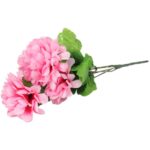 Bukiet 5 chryzantem w kolorze różowym - obrazek 2