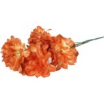 Bukiet Szlachetnych Chryzantem w Jasnym Odcieniu Brązu - Sztuczne Kwiaty na Wszystkich Świętych - obrazek 2