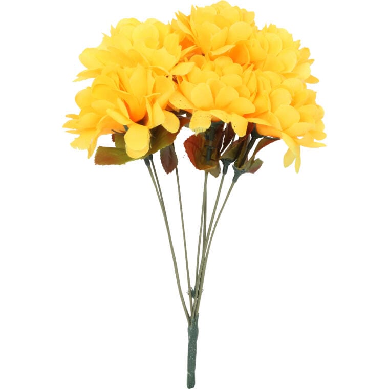 D-024DZ Bukiet 7 chryzantem w kolorze żółtym - obrazek 1
