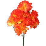 Bukiet 9 chryzantem w kolorze pomarańczowym