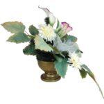 Kompozycja nagrobna misa chryzantema w kolorze białym - obrazek 2