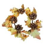 Stroik jesienno-choinkowy z szyszkami i kulkami, średnica 10/20cm