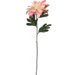 Sztuczna Gałązka Dalii w Kolorze Łososiowym - 70 cm - obrazek 2