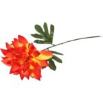 Dalia kwiat sztuczny pomarańczowy - obrazek 3