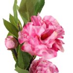 Sztuczna gałązka kwiatów Dalii w kolorze Różowym 93 cm - obrazek 2