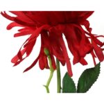 Dalia kwiat sztuczny pojedynka czerwony - obrazek 3