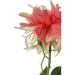 Dalia kwiat sztuczny pojedynka łososiowa - obrazek 3