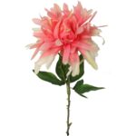 Dalia kwiat sztuczny pojedynka łososiowa