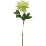 Dalia kwiat sztuczny pojedynka zielona - obrazek 2