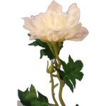 Sztuczna Gałązka Dalii Białych - Dekoracja Wysokiej Jakości, 66 cm - obrazek 3