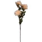 Duża Gałązka Sztucznych Dalii w Kolorze Łososiowym - Dekoracja Wnętrz - obrazek 2