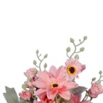 Sztuczna Gałązka Dalii w Kolorze Różowym - Duża, Realistyczna Dekoracja o Wysokości 86 cm - obrazek 3