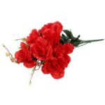 BUKIET 7 RÓŻ KWIAT SZTUCZNY CZERWONE 70 CM - obrazek 2