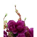 BUKIET 7 RÓŻ KWIAT SZTUCZNY FIOLETOWE 70 CM - obrazek 3