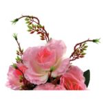 BUKIET 7 RÓŻ KWIAT SZTUCZNY RÓŻOWE 70 CM - obrazek 3