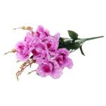 BUKIET 7 RÓŻ KWIAT SZTUCZNY WRZOSOWE 70 CM - obrazek 2