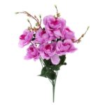 BUKIET 7 RÓŻ KWIAT SZTUCZNY WRZOSOWE 70 CM