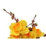 BUKIET 7 RÓŻ KWIAT SZTUCZNY ŻÓŁTE 70 CM - obrazek 3