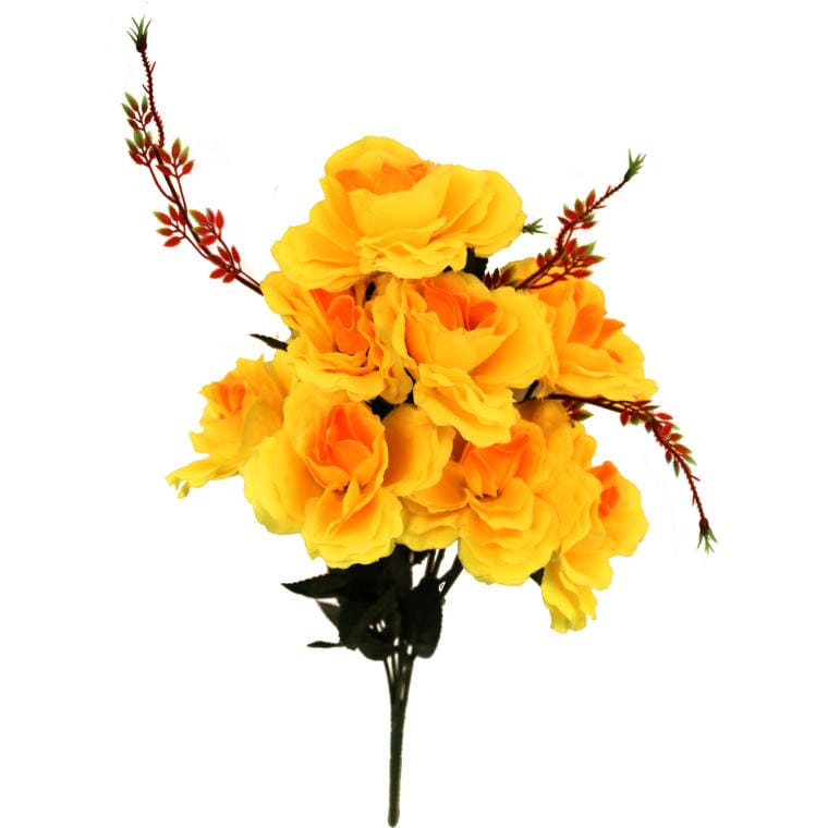 DBR-7Z BUKIET 7 RÓŻ KWIAT SZTUCZNY ŻÓŁTE 70 CM - obrazek 1