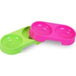 Podwójna Zielona Miseczka dla Małego Psa 200 ml - obrazek 2