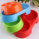 Podwójna Zielona Miseczka dla Małego Psa 200 ml - obrazek 3