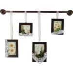 Zestaw 4 dekoracyjnych ramek na zdjęcia prostokątne