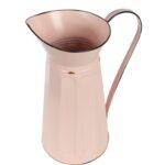 Dzban Dekoracyjny Vintage do Kwiatów Koloru Pudrowego Różu z Efektem Postarzania - obrazek 3