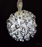 Srebrne Lampki Dekoracyjne w Kształcie Kulek ze Sprężynkami LED - 20 sztuk [DEC-15F-0002] - obrazek 3